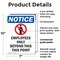 Signmission Employees Only Beyond OSHA Notice Sign, Plastic, 7in W x 10in L, 2PK OS-2PACK-NS-P-710-V-11985 - alternate 5